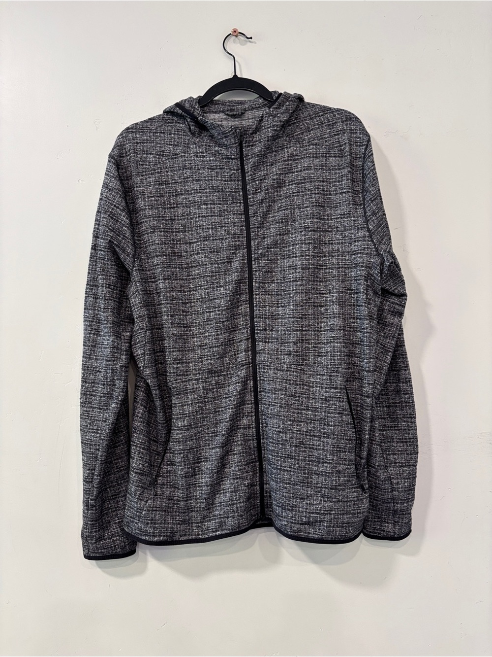 Lululemon Surge Warm Full Zip Hoodie in Gray/Black Heather, Men's Size Large